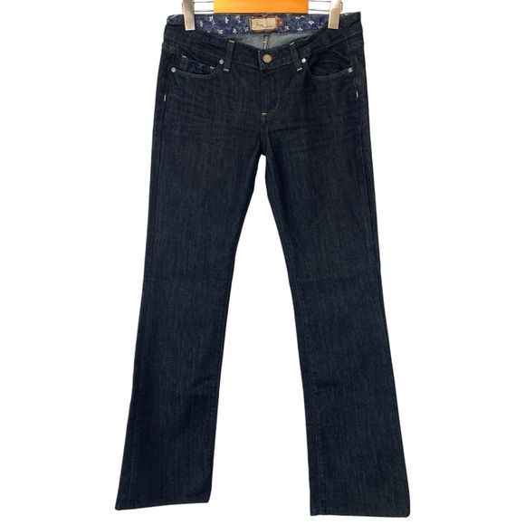 PAIGE Benedict Canyon Jeans Womens 28 Blue Dark Wash Bootcut - Picture 1 of 7